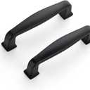 Ravinte 25 Pack 3 Inch Kitchen Cabinet Handles Matte Black Pulls Black Drawer Pulls Kitchen Cabinet Hardware for Cupboard Drawer Handles (3 Inch Hole Center)