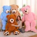 MorisMos Giant Teddy Bear Plush 5ft, Life Size Huge Brown Teddy Bears for Girlfriend Boyfriend, 5 Foot Large Big Stuffed Animal Gifts for Lover on Valentines, Anniversary, Birthday