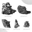 2.2-8.1 Inches Natural Seiryu Stone, 5 PCS Mixed Sizes Aquarium Rocks for Aquascaping, Iwagumi Layouts, Terrariums & Aquarium Dcor