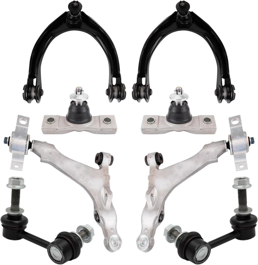 TRQ Front Suspension Kit Ball Joint Control Arm Control Arm with Ball Joint Sway Bar Stabilizer Link Compatible with 2006 Lexus GS300 2007-2011 GS350 2006-2015 IS250 2016-2022 IS300 2011-2021 IS350