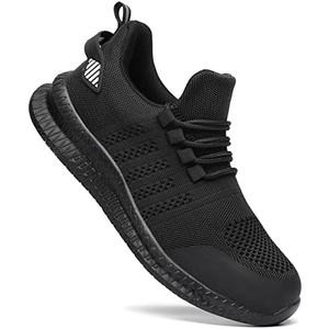 Steel Toe Shoes for Men and Women Comfortable Lightweight Work Safety Shoes Puncture Proof Slip Resistant Indestructible Sneakers Construction Work Utility, Size: 11 Women/9.5 Men