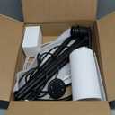 Floor Lamp for Living Room, Tall Standing Lamps Dimmable, Modern Floor Light with LED Bulb, 3 Color Temperatures, Fabric Shades, Black Floor Lamps for Bedroom Dining Room Office Corner
