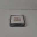 upsimples 8"x8" Picture Frame Made of High Definition Glass, Display Pictures 5"x5" with Mat or 8"x8" Without Mat, Gallery Wall Frame Set, Black