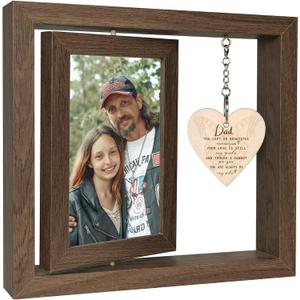 EYITUPC Loss of Father Sympathy Gift Memorial Gifts for Loss of Dad Picture Frame, In Memory of Dad Remembrance Grief Bereavement Gifts, Display Two 4x6