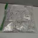 siliteelon Striped Button Down Shirts for Women Dress Shirts Long Sleeve Casual Collared Office Work Shirt with Pocket (XS)