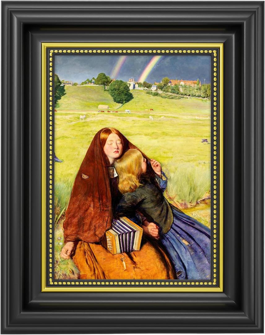 Abtgt Ornate Vintage Style 5x7 Picture Frame, Made of Tempered Real Glass for Tabletop or Wall Mount, 5x7 Photo Frame for Home Decor, Black