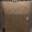 Pet Gear Easy Step Bed Stair for Cats/Dogs, Adjusts to Either Side of Bed, Removable Washable Carpet Treads, Storage Compartment, for Pets Up to 75lbs,New Essential Gray