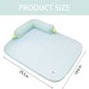 All-Season Ice Fabric Cat Bed with Cushioned Pillow/Play Ball/Washable Mat for Cats, Kittens & Small PetsGreen, Large-25"x19"x4"