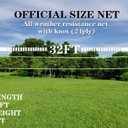 Outdoor Portable Volleyball Net System - Adjustable Height Poles with Soft Volleyball Ball, Pump, Hammer, Boundary Line, and Carry Bag for Backyard, Beach, Lawn