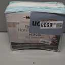 Mueller Ultratemp King Size Sheets Set, Super Soft 1800, 6 Piece, Deep Pocket up to 16" Bed Sheets, Transfers Heat, Breathes Better, Hypoallergenic, Wrinkle, Aqua