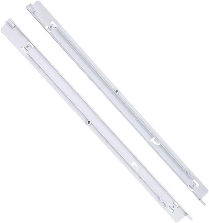 AMI PARTS 240530601(Left) & 240530701(Right) Refrigerator Pan Hangers Replacement Fit for Ken-more, Frigi-daire Refrigerators-Drawer Slide Support Rail Replaces 240460401, 240460501