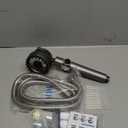 Ion Drops Filtered Shower Head with Handheld, High Pressure Water Flow Showerhead, with Shower Head Filter for Hard Water Boosting, with ON/OFF Switch and Rotatable Head (Silver gray)