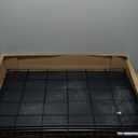 Amazon Basics Durable, Foldable, Collapsible, Portable Metal Wire Dog Crate with Tray, Single Door with Divider Panel, Easy to Assemble & Clean, 36 x 23 x 25 in, Black