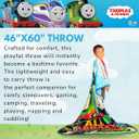 Thomas and Friends Kids Bedding Super Soft Micro Raschel Throw, 46 in x 60 in, (Official Licensed Product) by Franco