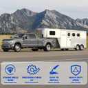 Lonffery Trailer Axle Spring Perch Seats for 2-3/8" Round Axles, Supports 3500lbs Trailer Axle, 4-Pack for Tube Mount