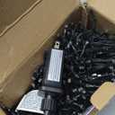 Quntis Cluster Christmas Tree Lights Multicolored - Outdoor Waterproof 25FT 760LEDs LED Christmas Firecracker String Lights - 8 Modes Black Wire Xmas Twinkle Fairy Lights for Wedding Party Decor