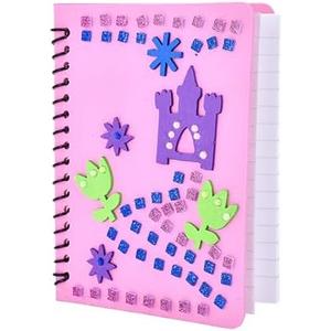 Jewelkeeper DIY Journal Kit - Diary Gifts for Teenage Girls - Journal for Girls Ages 8-12 - Journaling Kit - Spiral Journal, Stickers, Glue, and Gemstones - Set of 4-6.1 x 4.7 inch