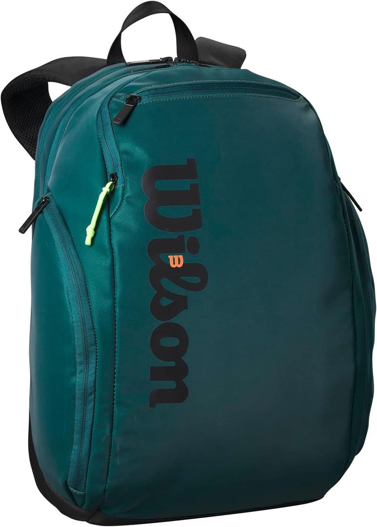 WILSON Blade V9 Super Tour Tennis Racket Bags - Green/Black, Size: Holds up to 2 Rackets