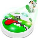 Hover Soccer Ball for Kids, Indoor Air Floating Soccer Games with LED Lights, Soft Foam Bumper, Air Power Football Toys for Boys Girls Ages 3-12, Gifts for Kids