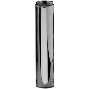 Selkirk 6" SureTemp 48 Long Chimney Pipe, Double Wall Stainless Steel Insulated Vent, Locking Band for Wood Stove, Fireplace, Furnace, Silver, 206148