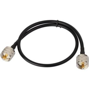 Superbat UHF Male PL-259 to UHF Male PL-259 Low Loss Digital Coax UHF Jumper Cable (2ft RG58) for HAM & CB Radio,Antenna Analyzer,Dummy Load,SWR Meter