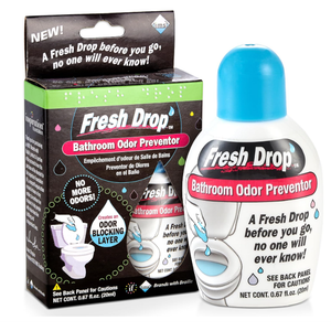 Fresh Drop Poop Odor Eliminator, Toilet Odor Eliminator, One Drop Toilet Deodorizer, Toilet Spray, Air Freshener Spray, 0.67 Fl Oz 