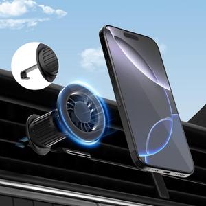 for [Magsafe Car Mount] [360Flexible Rotation] [20X Strong Magnets] Upgraded Metal Hook, Hands-Free Phone Holder Fit for iPhone 16/15/14/13/12 Series, Black