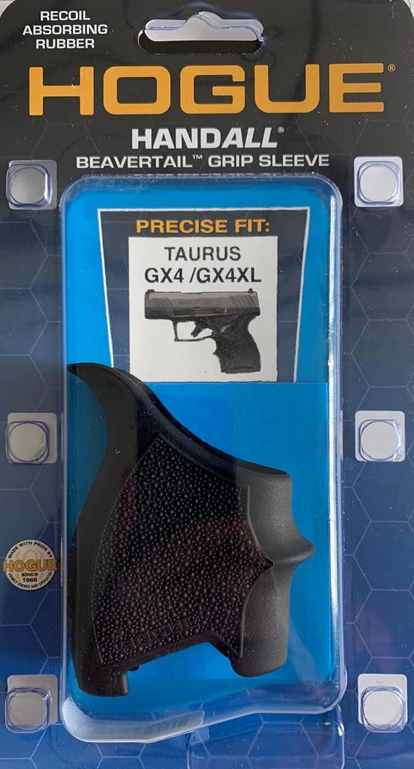 Hogue HandAll Beavertail Rubber Grip Sleeve for Taurus GX4, GX4XL (One Size, Black)