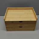 Prosumer’s Choice Wooden Desk Organizer With Two Drawers Monitor Display Bamboo