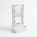 Wavy LED Light & Mirror Phone Holder