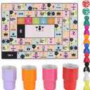 BOMBAXCEIBA Mini Glasses Mug for Adults Party Games -Funny Party Interactive Games for Game Night, Birthday,Family Play or Any Occasion for Christmas and Any Party (Age Up21,Players 2-8) (Drinking Board Games With Drinking Mug)