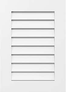 Ekena Millwork GVPVE12X3601SF Vertical Surface Mount PVC Gable Vent, 12 W Inch x 36 H Inch, Factory Primed White