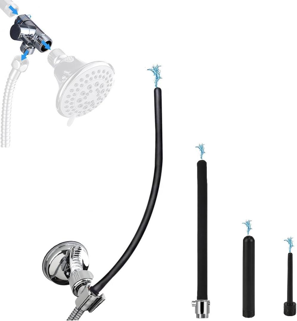 Shower Enema System with 79 Inch Hose, 3-Way Diverter, Shower Douche for Men and Women Portable Cleaner, Enema Nozzle Kit Cleaner Attachment
