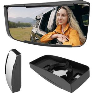 Lower Driver Side Mirror Replacement for Chevy Express 2500 3500 Van/GMC Savana 2500 3500 2003-2017, Chevrolet Express 1500/Savana 1500 Van 2003-2014 - Left Side View Convex Mirror Glass