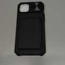 BXYJY for iPhone 15 Plus & 14 Plus Wallet Case, Built-in Card Holder(4-5 Cards), Slide Camera Cover, Military Drop & RFID Protection, Heavy Duty Women Men Phone Cases for iPhone 15 Plus/ 14 Plus, Black