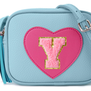 OYLOLA 3 4 5 6 7 8 Year Old Girl Birthday Gifts Initial Toddler Girl Purse Kids Purse Toddler Girls Gift Heart Purse Blue Y 