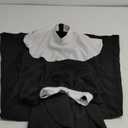 Girls Nun Costume Nun Cosplay Dress Halloween Horror Movies Catholic Sister Costumes Halloween Outfit for Kids (M/130, Black)