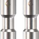 5/32" OD Check Valve, Nickel Plated Brass Push to Connect Fitting One Way Check Valve for Tire Pump/Aquarium Air Pump/Gas Pipeline, Quick Release Fitting [Grey]