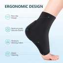 Achilles Tendon Heel Protector - Compression Padded Sleeve Socks - Promifun Premium Gel Heel Socks for Haglunds Bump, Bursitis, Tendonitis & Tenderness - 1 Pair - Regular Size