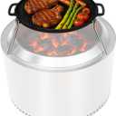 Cast Iron Griddle Grill Cookware for Solo Stove Bonfire 19.5" Fire Pit Fits for Yukon fire Pit, Portable Round Iron Pan with 3 Removable Legs for Outdoor BBQ Cooking Camping