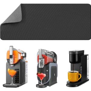 LOPNUR Appliance Slider for Slushie Machine, Cuttable Sliding Pad for Ninja Slushie Machine Accessories, Sliding Tray Fit for All Frozen Drink Maker, Slim Coffee Maker Mat Catch Spills, 18.5"Lx7.8"W