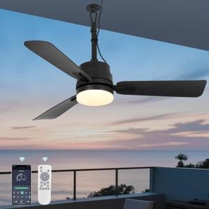42" Outdoor Ceiling Fans with Lights and Remote, Hanging Gazebo Fan, Plug in Ceiling Fan for Patios,3 Color Dimmable, Portable Fan with Hook for Porch, Pergola, Black 42" Outdoor Ceiling Fans with Lights and Remote, Hanging Gazebo Fan, Plug in Ceiling Fan for Patios,3 Color Dimmable, Portable Fan with Hook for Porch, Pergola, Black