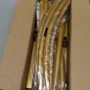 UDEAR 7.2FT Metal Arch Backdrop Stand,for Wedding Backgrounds Climbing Plants Event Decorations Outdoor Ceremonies,Gold