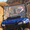 KEMIMOTO Full Front Windshield Compatible with Pioneer 700 700-4 2014-2025, UV Resistant 1/4" Clear Polycarbonate, 95% Light Transmittance, Minor Scratch Resistance, Winscreen Windshield Accessories