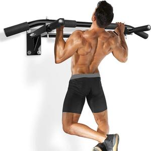 Wall Mounted Pull Up Bar – Drill Installation, Home Gym Equipment for Indoor Fitness, Chin-Up Bar for Strength Training, Spine Stretching & Inverted Workouts