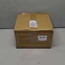 Brushed Brass Semi Flush Mount Ceiling Light with Clear Globe Glass, Modern Hallway Lighting Fixtures, Vintage Ceiling Light for Kitchen, Bedroom, Closet, Entryway, Porch (7.68in-ceiling, Gold+Milky)