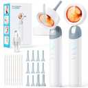 Qimic Otoscope Ear Camera with 1.38'' Screen, 1080P Ear Scope with 4 LEDs, 12 Silicone Specula Tips, Support Photo and Video, PC View, Ideal Pocket Otoscope for Adults, Kids and Pets