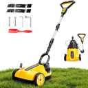 Cordless Lawn Mower (No Battery), 9" Small Electric Mower (Compatible with DEWALT Battery), Lightweight Mini Lawn Mower with Brushless Motor, 3 Cutting Heights, Push Mower for Garden Yard Lawn Care