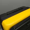 LEVEL8 Top Opening Carry on Luggage with Narrow Trolley Handle, Large Suitcases with Wheels Airline Approved, Expandable Hardside Luggage with Spinner Wheel for Men Women, 20 Inch, Yellow