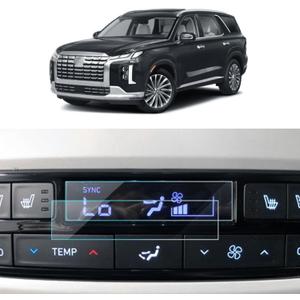 3 x 2PCS Car Screen Protector for Hyundai Palisade 2024 2025 2023 2022 2021 2020 Accessories Rear-seat Air Conditioning Nano Touchscreen Protector Film HD Clear Bubble Free